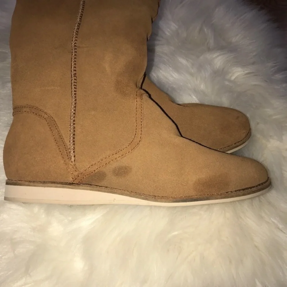 Reef winter moon boots suede faux fur lined‎ 8.5